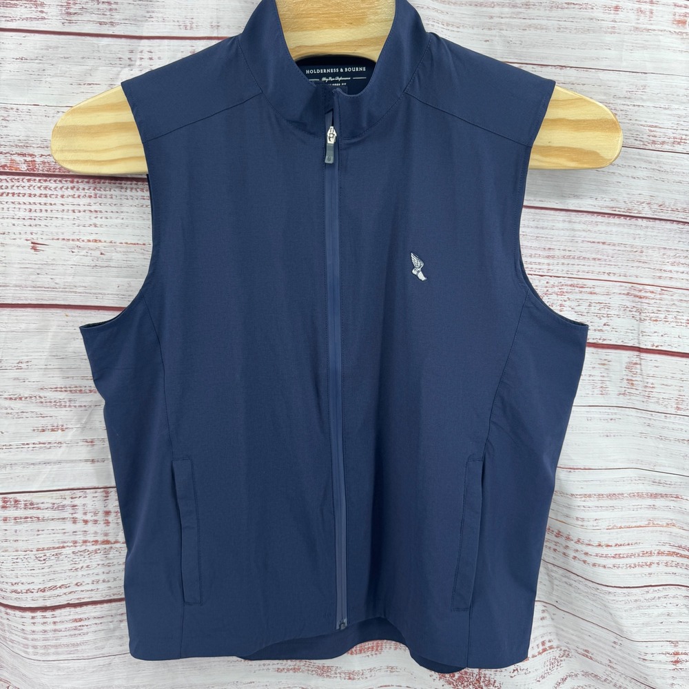 Holderness & Bourne Mens Large DryLuxe Performance Vest Winged Foot Golf Club